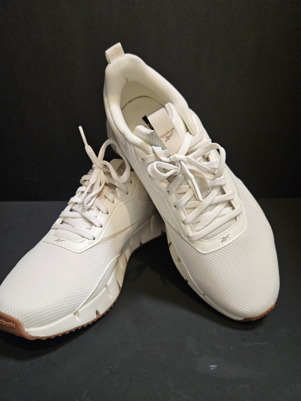 Reebok Women's Zig Dynamica Running Shoes Size 10 NWOB Cream Beige Sneakers - Picture 2 of 16